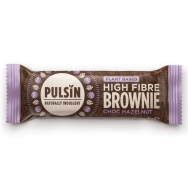 Šokoladinis lazdyno riešutų batonėlis PULSIN "Brownie Choc Hazelnut", 4 vnt. po 35g.