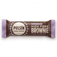 Šokoladinis lazdyno riešutų batonėlis PULSIN Brownie Choc Hazelnut, 4 vnt. po 35 g