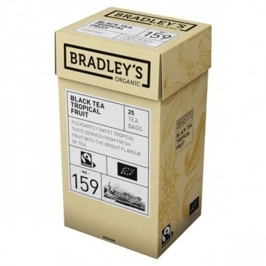 Juodoji arbata Bradley's „Tropical Fruit“ 25 vnt. maišelių
