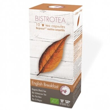 Arbatos kapsulės Bistrotea Nespresso "English Breakfast"