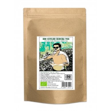 Biri ekologiška žalioji arbata Ceilono Sencha 250 g.