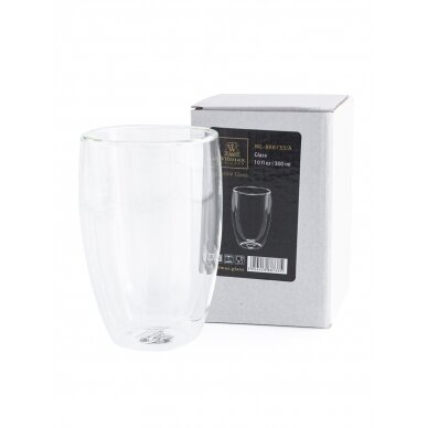 Dvigubo stiklo stiklinės Wilmax 300 ml 1 vnt. 1