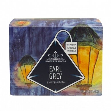 Juodoji arbata Skonis ir Kvapas "Earl Grey“ 15 vnt. maišelių
