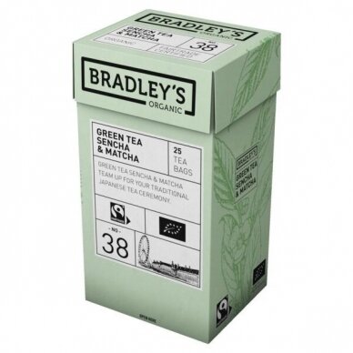 Žalioji arbata Bradley's „Sencha ir Matcha“ 25 vnt. maišelių