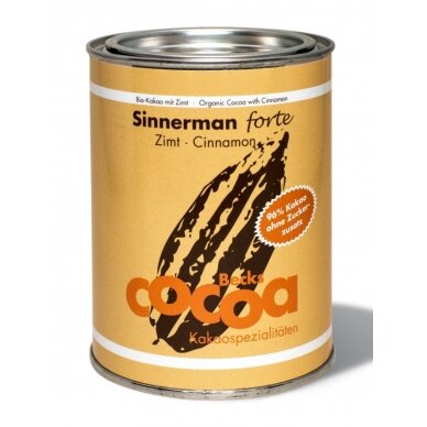 Ekologiška kakava Becks Cacao Sinnerman Forte”, 250 g