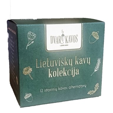 Dvaro Kavos Lietuviškų kavų kolekcija, 12 x 3 g