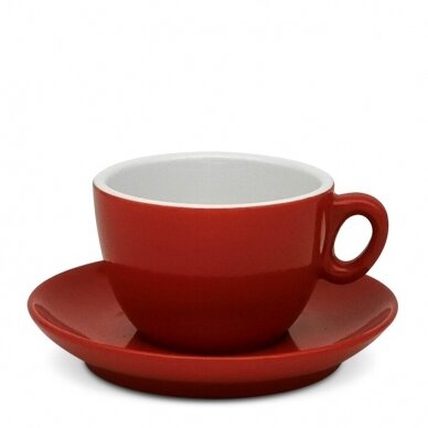 Inker cup Cappuccino Red puodelis su polėkšte 170 ml