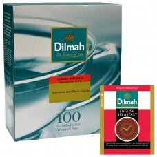 Juodoji arbata DILMAH English Breakfast, 100 vnt. maišelių
