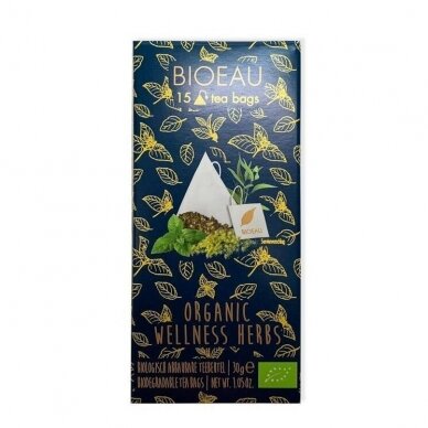 Žolelių ir medaus arbata BIOEAU „Welness Herbs“ 15 vnt. maišelių