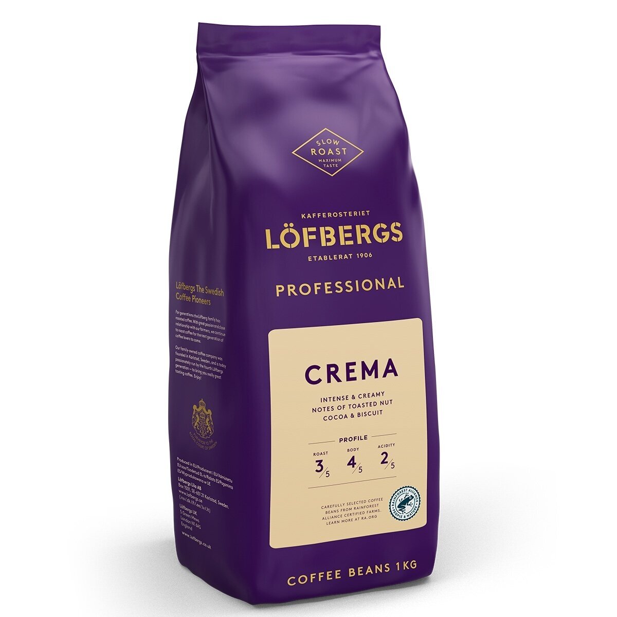 Kavos Pupelės Lofbergs Professional Crema, 1 kg 1