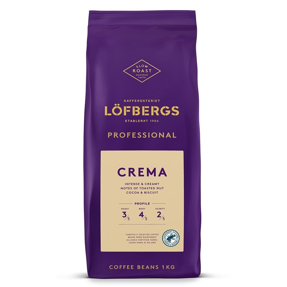 Kavos Pupelės Lofbergs Professional Crema, 1 kg