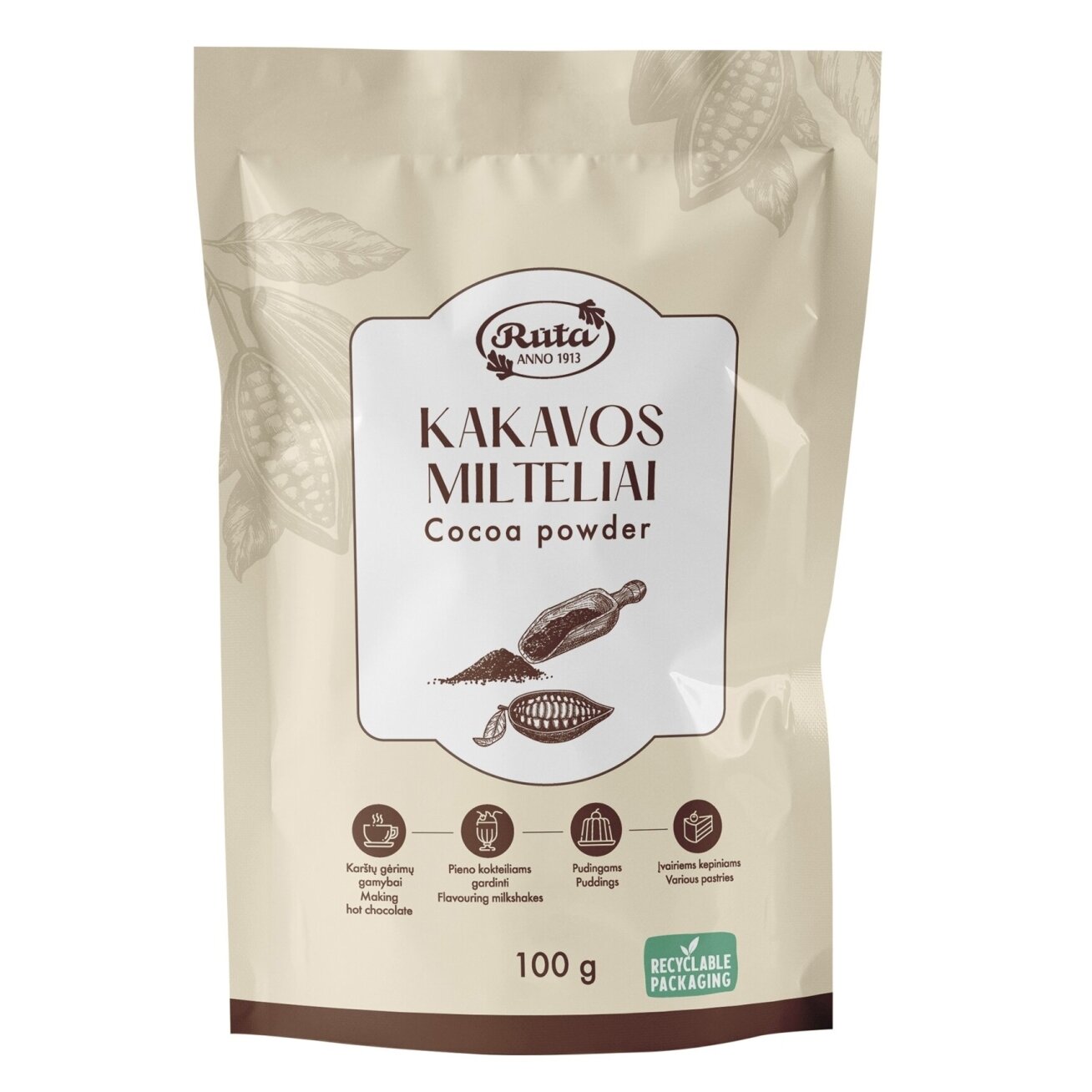 Kakavos milteliai Rūta, 100 g