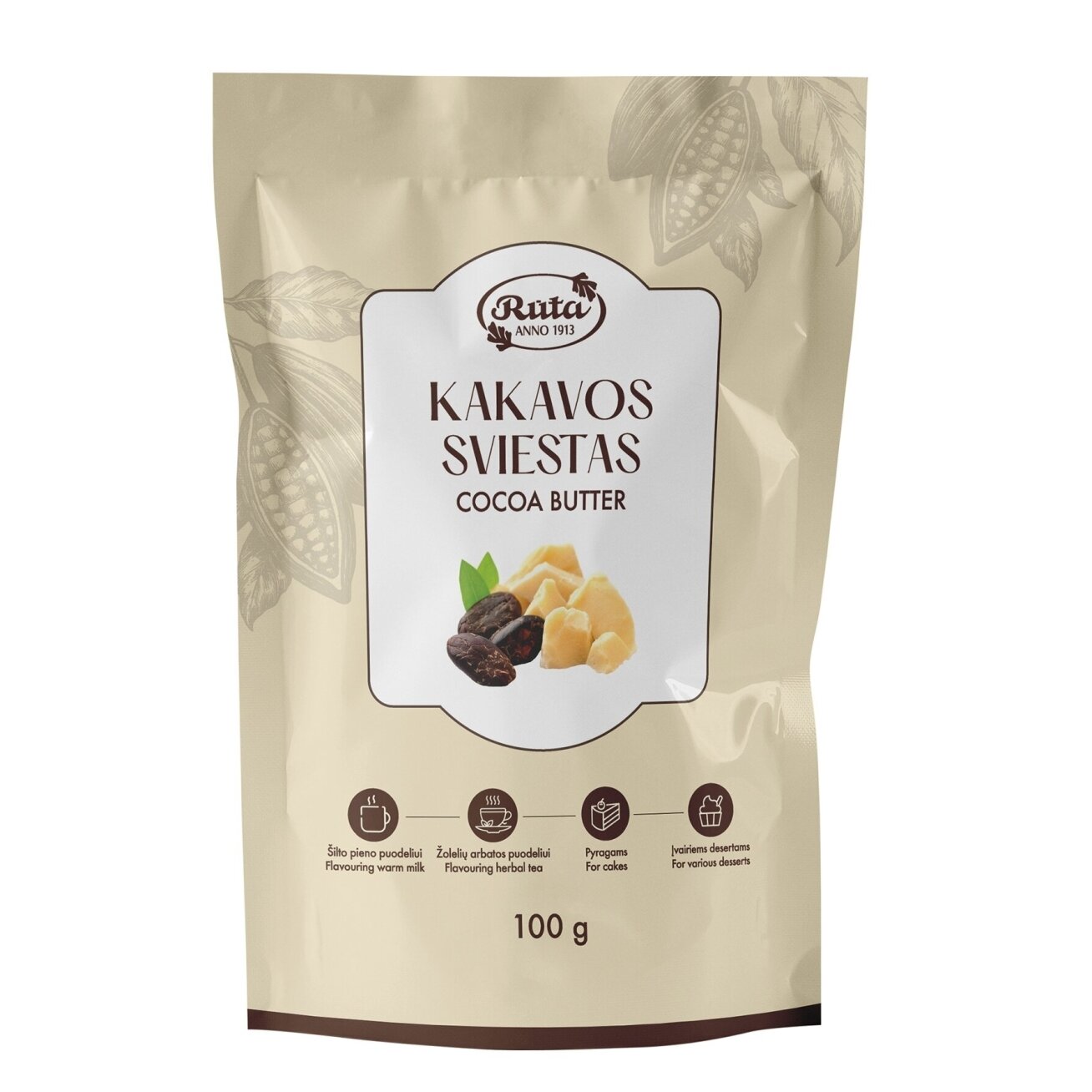 Kakavos sviestas Rūta, 100 g Kakavos sviestas Rūta, 100 g