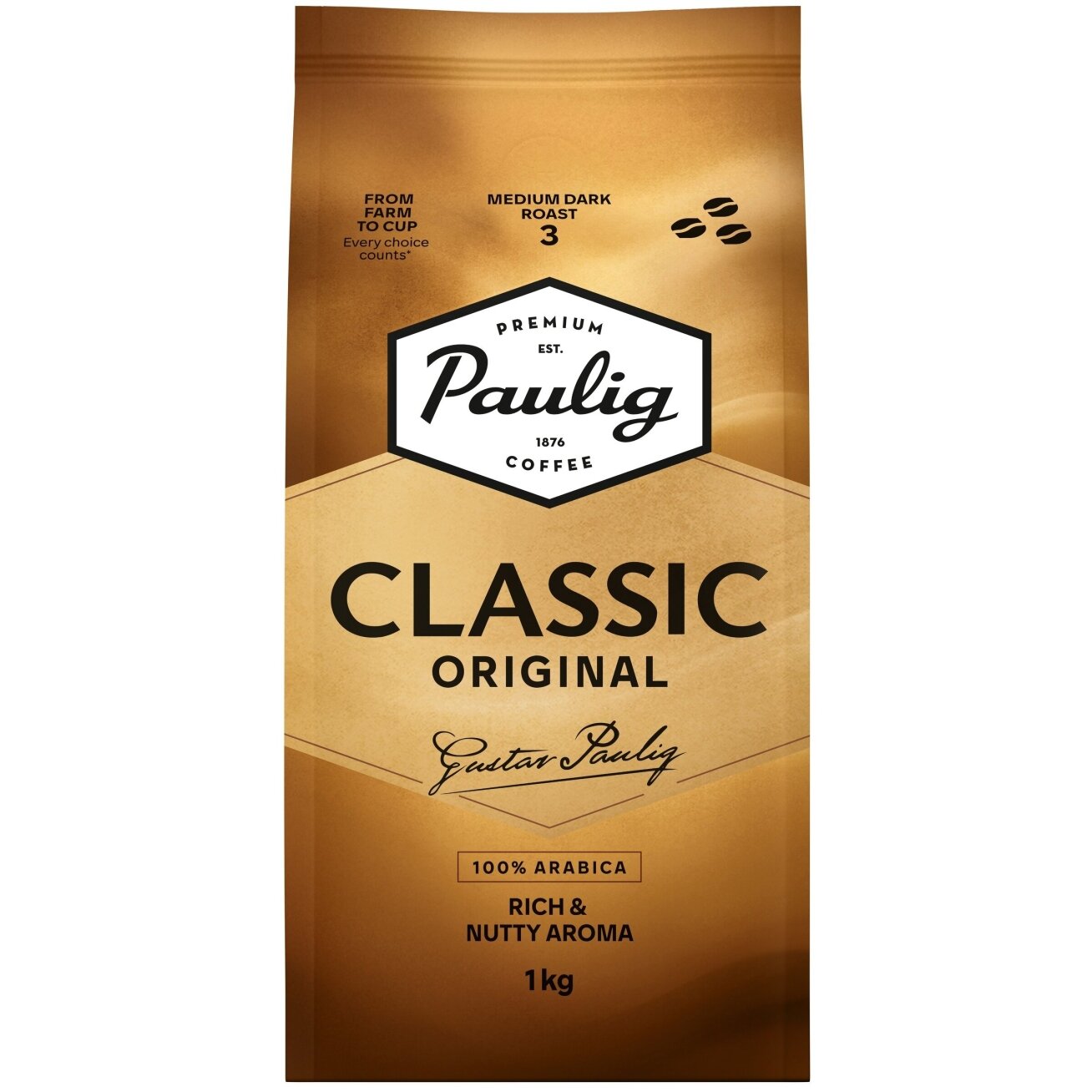 Kavos pupelės Paulig Classic, 1 kg 1