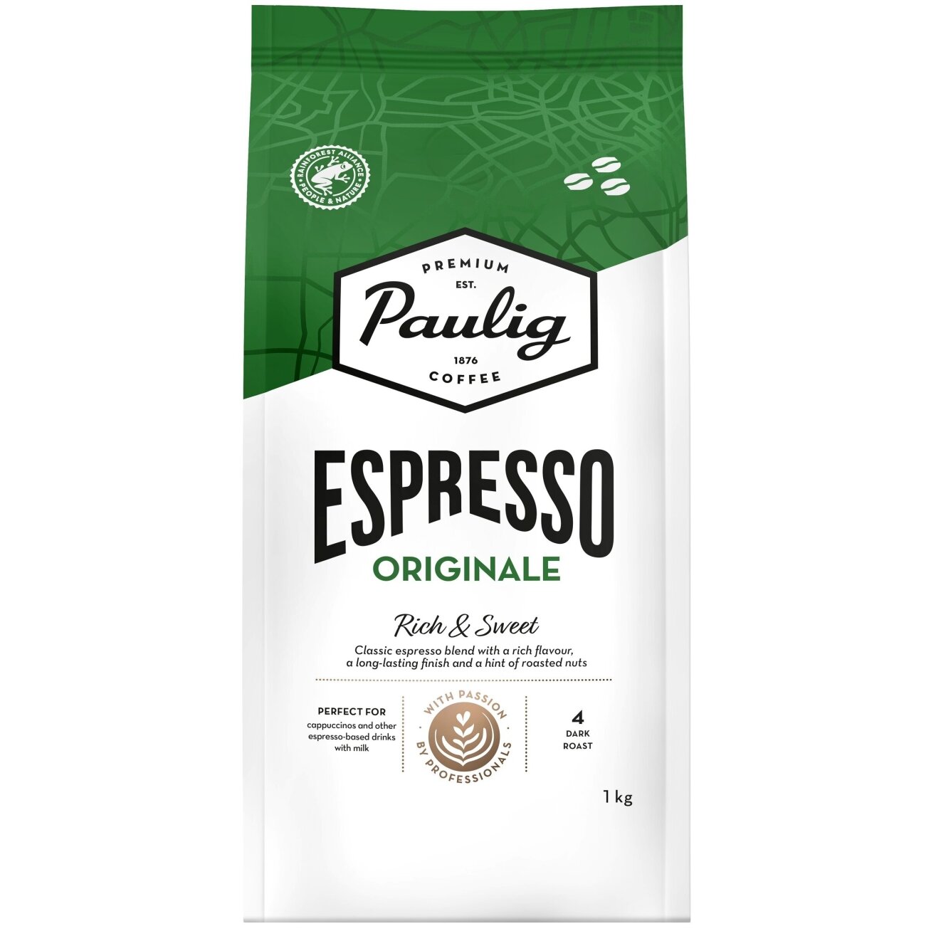 Kavos pupelės Paulig Originale Espresso, 1 kg 1
