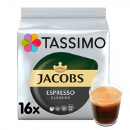Kavos kapsulės Jacobs Tassimo Espresso Classico 16 kap.