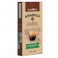 Kavos kapsulės, tinkančios Nespresso kavos aparatams Gimoka BIO Arabica 10 vnt.