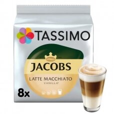 Kavos kapsulės Jacobs Tassimo Latte Macchiato Vanilla 16 kap.