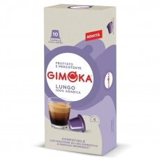 Kavos kapsulės, tinkančios Nespresso kavos aparatams Gimoka "Lungo" 10vnt.