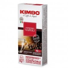 Kavos kapsulės, tinkančios Nespresso kavos aparatams Kimbo Espresso Napoli 10 vnt.