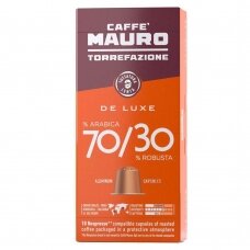 Kavos kapsulės tinkančios Nespresso kavos aparatams Mauro "De Luxe" 10vnt.