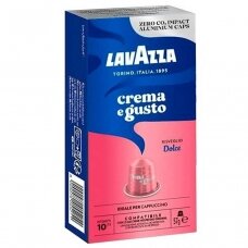 Kavos kapsulės tinkančios Nespresso kavos aparatams Lavazza Crema e Gusto Dolce 10 vnt.