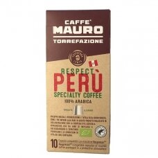 Kavos kapsulės tinkančios Nespresso kavos aparatams Mauro "Peru" 10vnt.