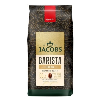 Kavos pupelės JACOBS BARISTA CREMA, 1 kg (geriausia iki 2026 10 29)