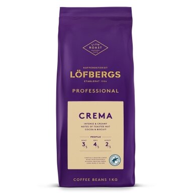 Kavos Pupelės Lofbergs Professional Crema, 1 kg