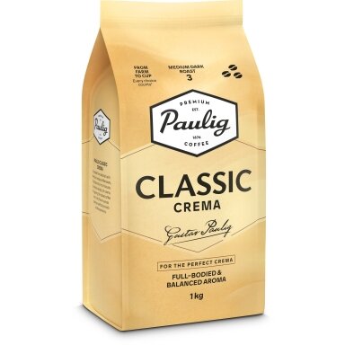 Kavos pupelės Paulig Classic Crema, 1 kg