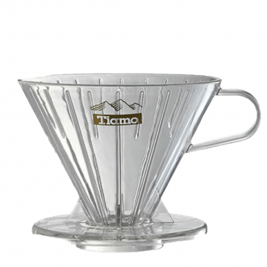 Kavos filtro laikiklis Tiamo 2-4 Cups Transparent