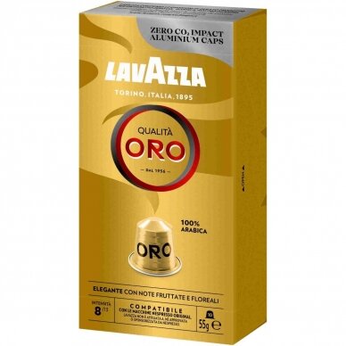 Kavos kapsulės, tinkančios Nespresso kavos aparatams Lavazza Qualita ORO 10 vnt.