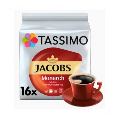 Kavos kapsulės Jacobs Tassimo "Monarch" 16 kap.