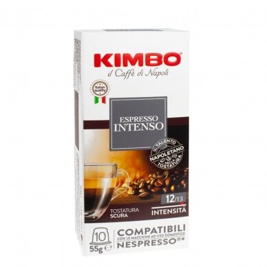 Kavos kapsulės Kimbo Nespresso "Intenso" 10vnt.