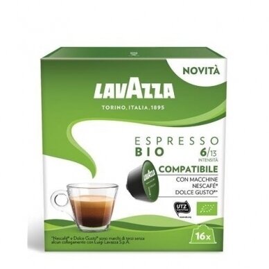 Kavos kapsulės Lavazza Dolce Gusto Bio Espresso 1