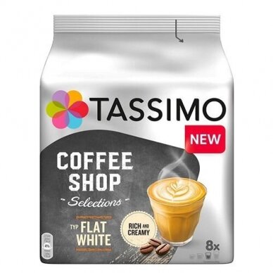 Kavos kapsulės Tassimo "Coffee Shop Selections Flat White" 16 kap.