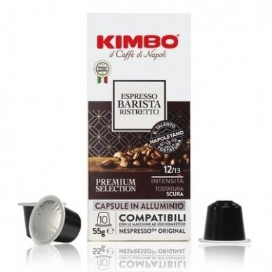 Kavos kapsulės, tinkančios Nespresso kavos aparatams Kimbo "Barista Ristretto" 10vnt. 1