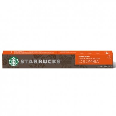 Kavos kapsulės, tinkančios Nespresso kavos aparatams Starbucks Single-Origin Colombia 10 vnt. 1
