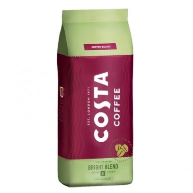 Kavos pupelės Costa "Bright Blend" 1kg.