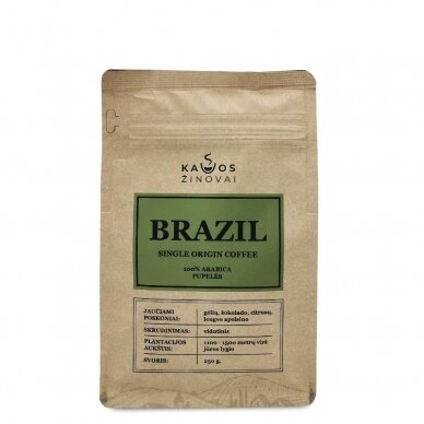 Kavos Pupelės Brazil Single Origin, 250 g 1
