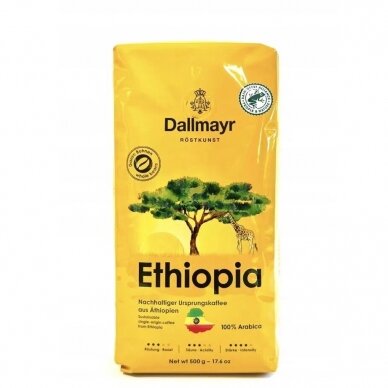 Kavos pupelės Dallmayr "Ethiopia" 500 g.