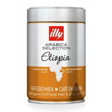 Kavos pupelės ILLY ETHIOPIA, 250 g