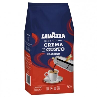 Kavos pupelės Lavazza Crema e Gusto Classico, 1 kg