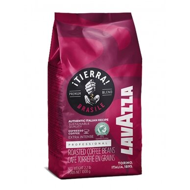 Kavos pupelės Lavazza "Tierra Brasile Extra Intense" 1kg