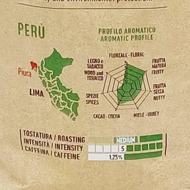 Kavos pupelės Mauro "Peru" 1kg. 2