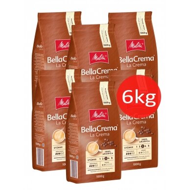 Kavos pupelės Melitta BellaCrema La Crema, 6 kg