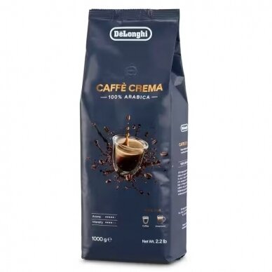 Kavos pupelės De'Longhi "Caffe Crema" 1 kg.