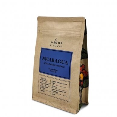 Kavos Pupelės Nicaragua Single Origin, 250 g 2