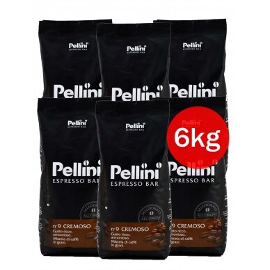 Kavos pupelės Pellini Espresso Bar Cremoso, 6 kg