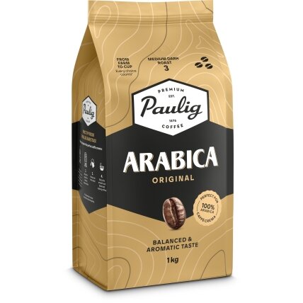 Kavos pupelės Paulig Arabica, 1 kg Kavos pupelės Paulig Arabica, 1 kg